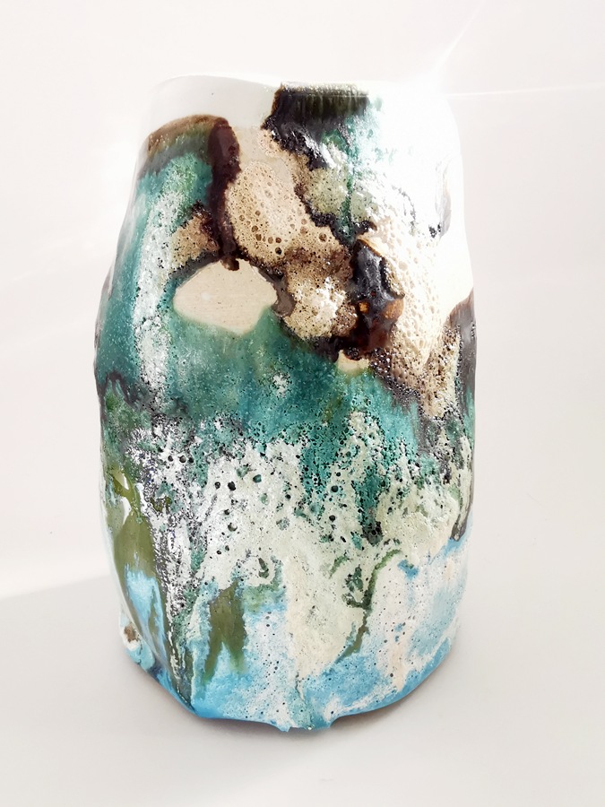 Ceramic Vase โ Birch Ash Glaze