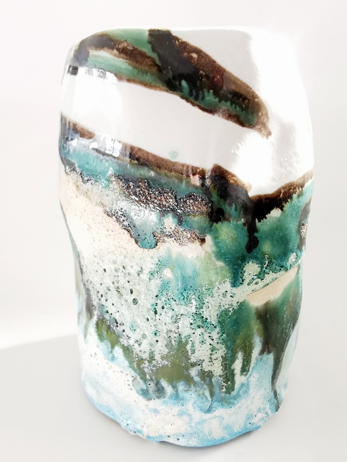 Ceramic Vase โ Birch Ash Glaze - Image 4