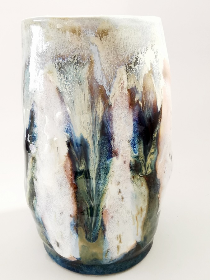 Ceramic Vase โ Birch Ash Glaze - Image 8
