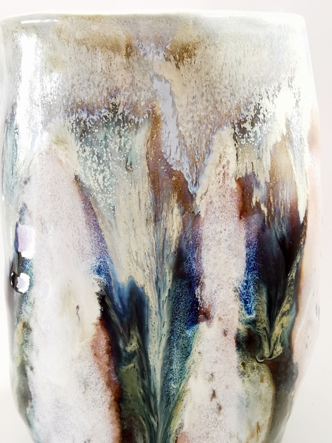 Ceramic Vase โ Birch Ash Glaze - Image 6