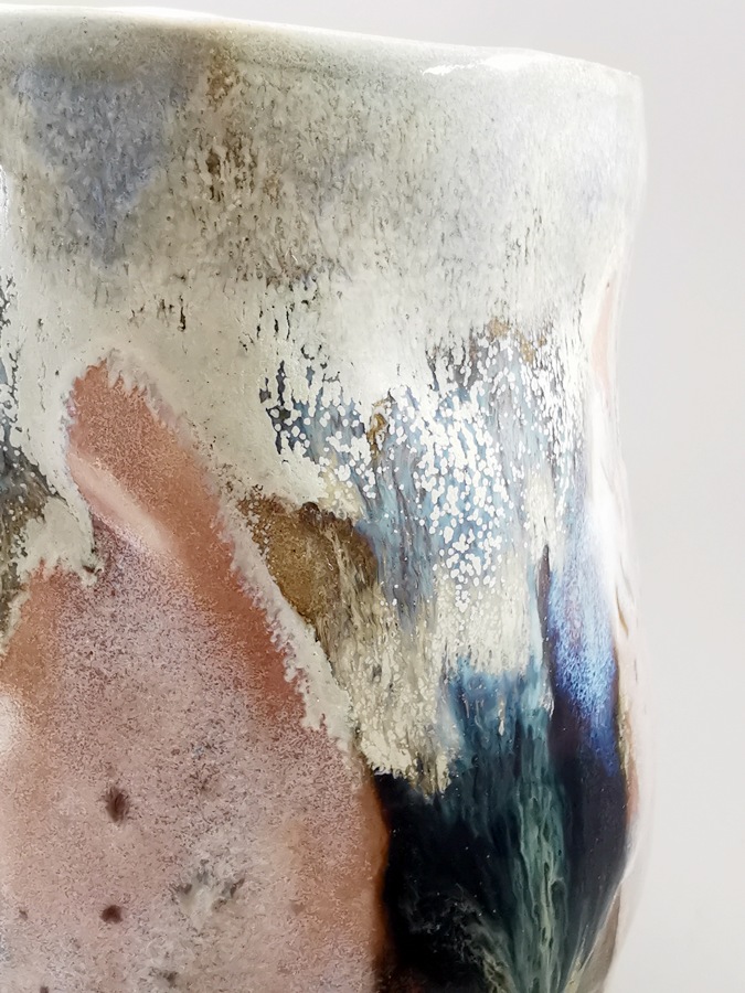 Ceramic Vase โ Birch Ash Glaze - Image 4