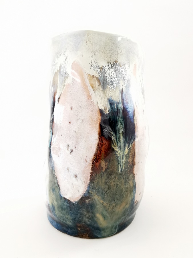 Ceramic Vase โ Birch Ash Glaze - Image 3